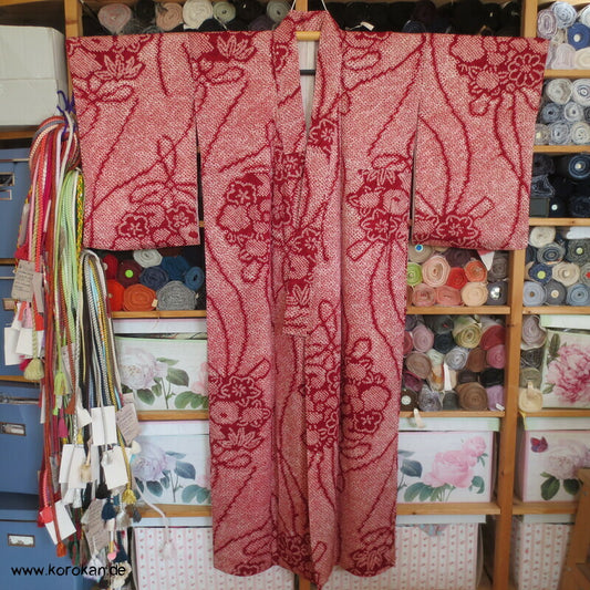 Full Shibori Kusudama Komon Kimono