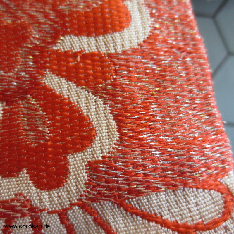 Nagoya Obi Seidenbrokat Rondelle, antik