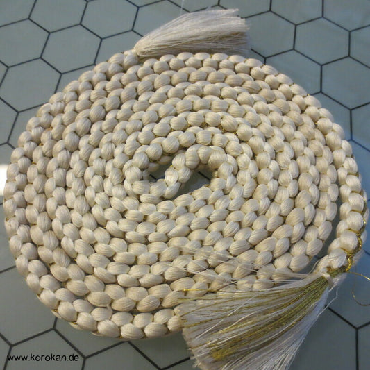 gold - offwhite Kordel Obijime, Seide / Lurex