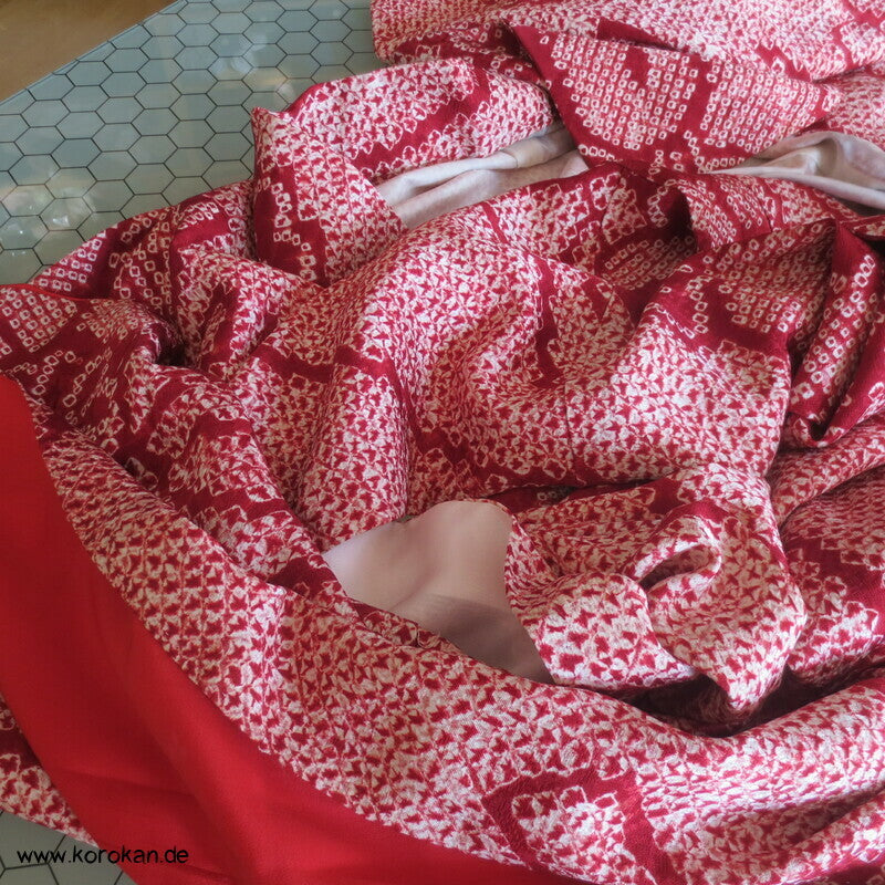 Full Shibori Kusudama Komon Kimono