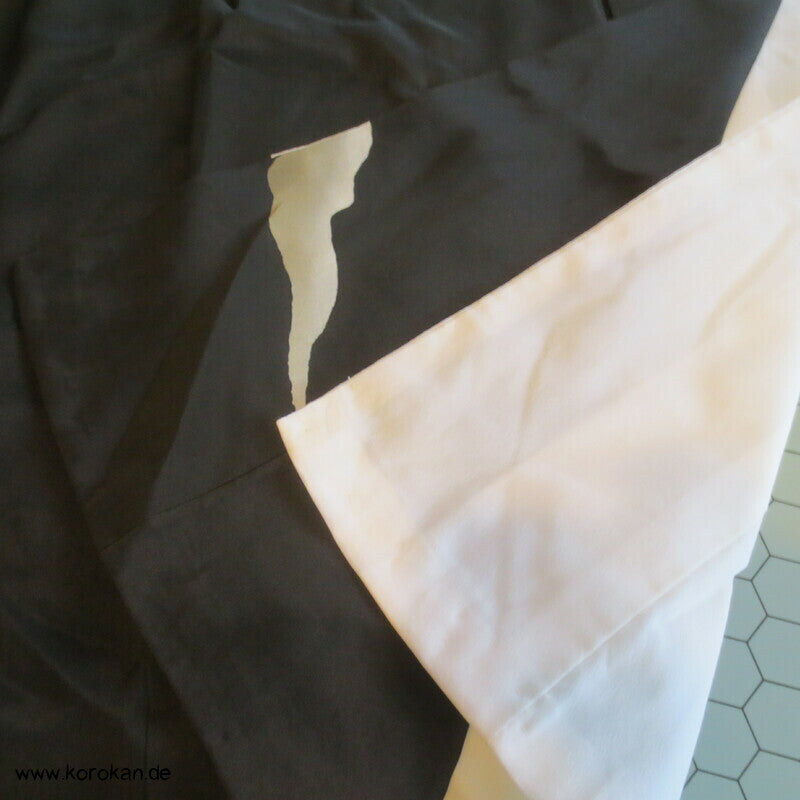 japanischer Tomesode Seidencrepe Kimono mit schmalen Flusslauf