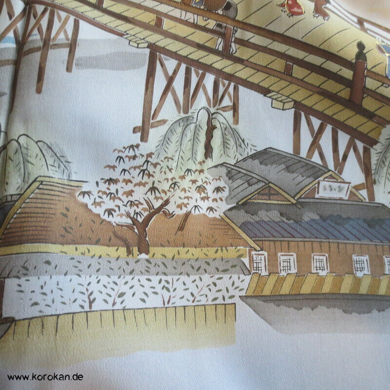 Bashi - Brücke Männer Juban Seiden Karieba