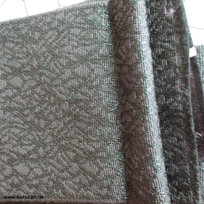 Kaku Kimono Gürtel Cracked Ice marmoriert dunkelgrün