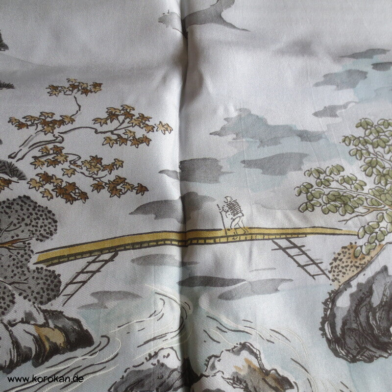 Seidenserge Haori Kimono Jacken Schulter Futter