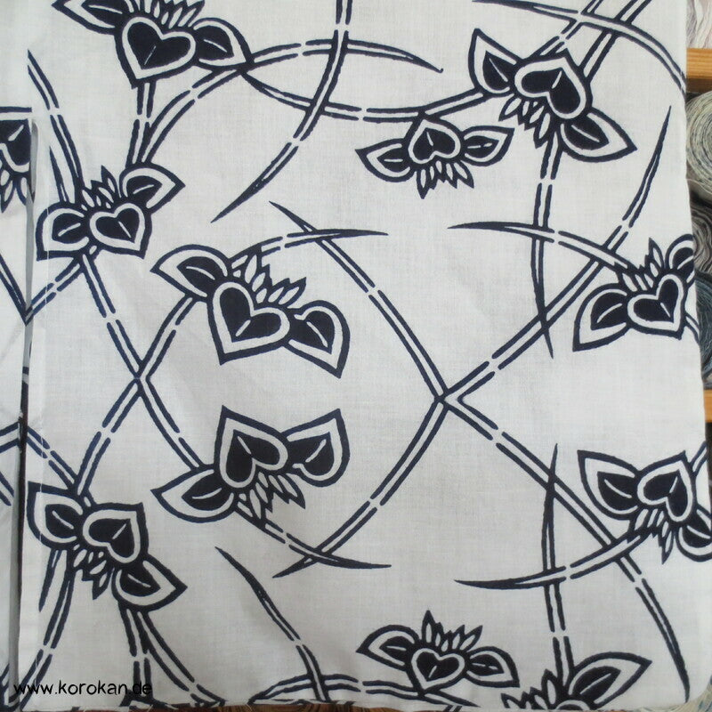 Yukata / Nemaki Kimono reine Baumwolle, mit Paulownia Baumblüten