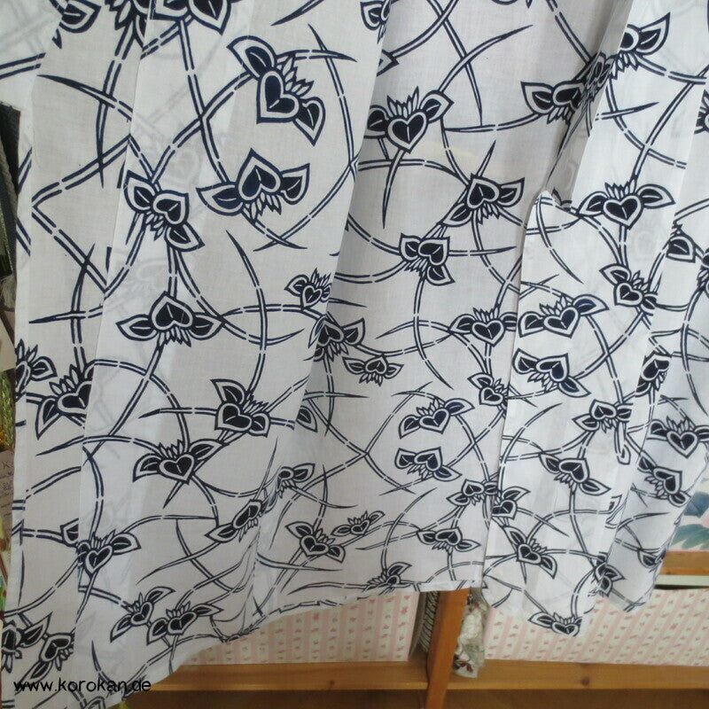 Yukata / Nemaki Kimono reine Baumwolle, mit Paulownia Baumblüten