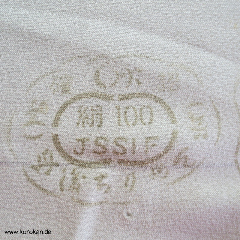 handgemalte Blüten Kimono Seide
