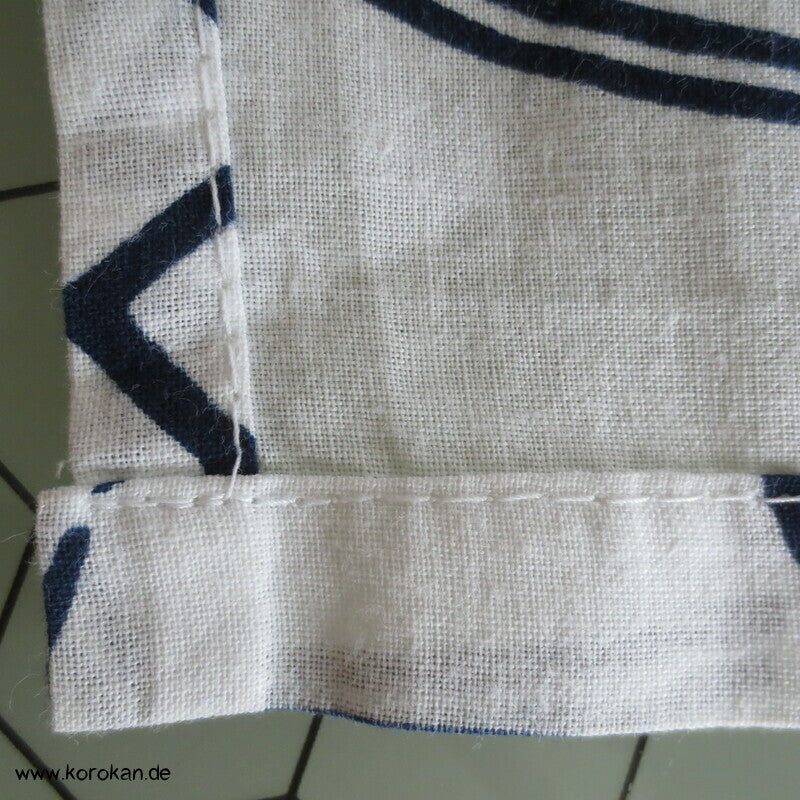 Yukata / Nemaki Kimono reine Baumwolle, mit Paulownia Baumblüten
