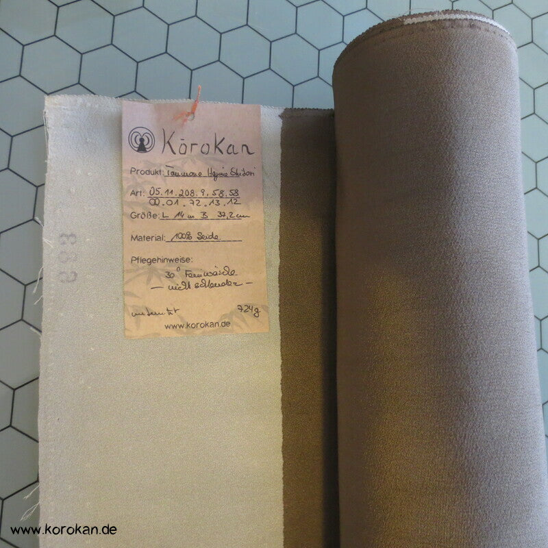 Itajime Näh Shibori Streifen Kimono Chirimen Crepe Seide