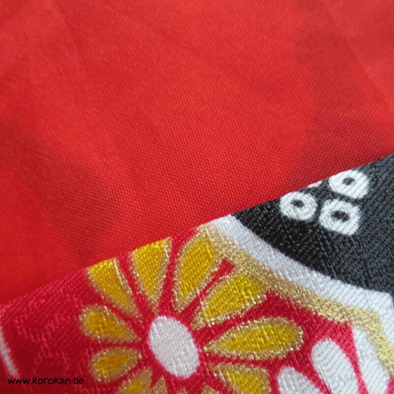 wildbunte Ume, Blüten Komon Kimono, Polyester Damast