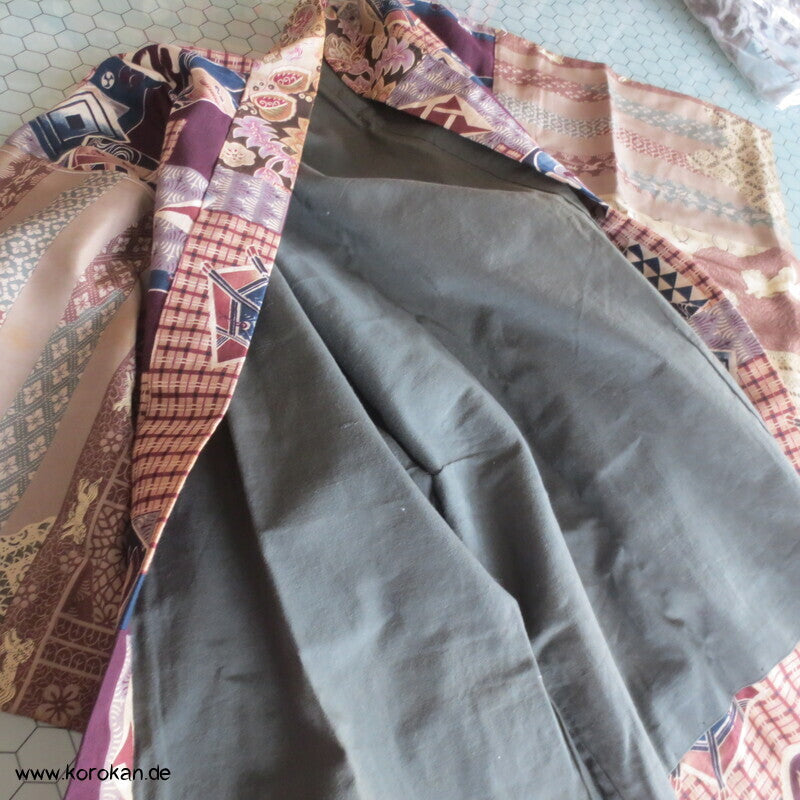 Hada Juban - Männer Kimono Unterhemd, antik
