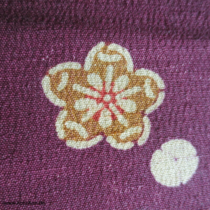 Häuser Bingata Wolle/ Seide Japan Kimono Krepp