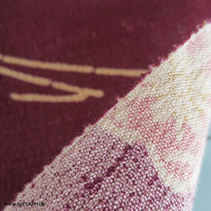 Häuser Bingata Wolle/ Seide Japan Kimono Krepp
