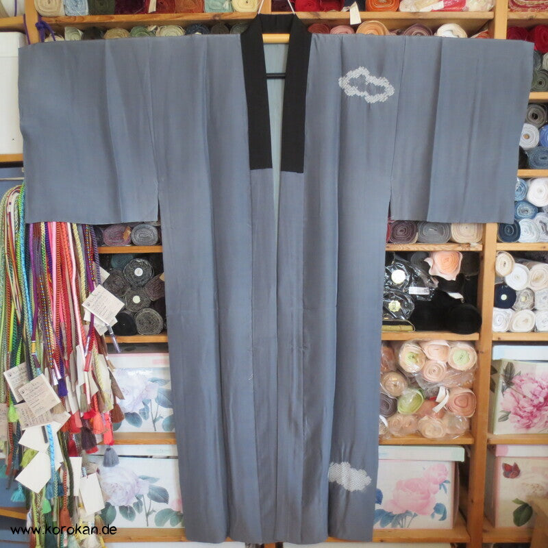Berglandschaft Juban Unterkimono, Seide mit Shibori Elementen