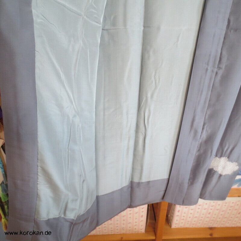 Berglandschaft Juban Unterkimono, Seide mit Shibori Elementen