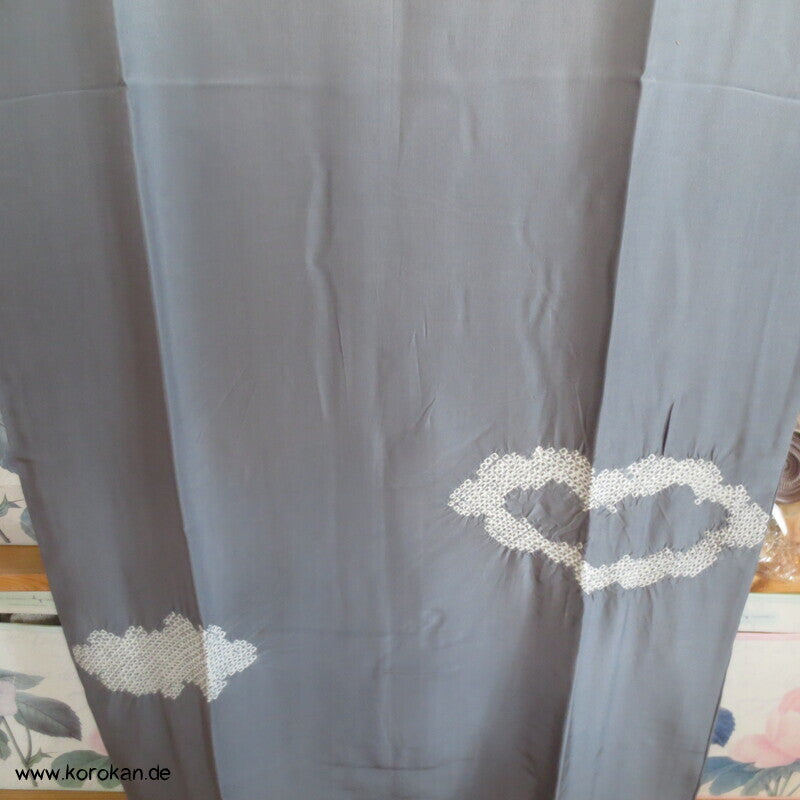 Berglandschaft Juban Unterkimono, Seide mit Shibori Elementen