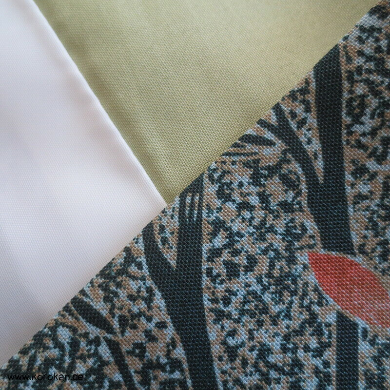 Komon Kimono diagonales Zweige im Schneesturm Muster, waschbar