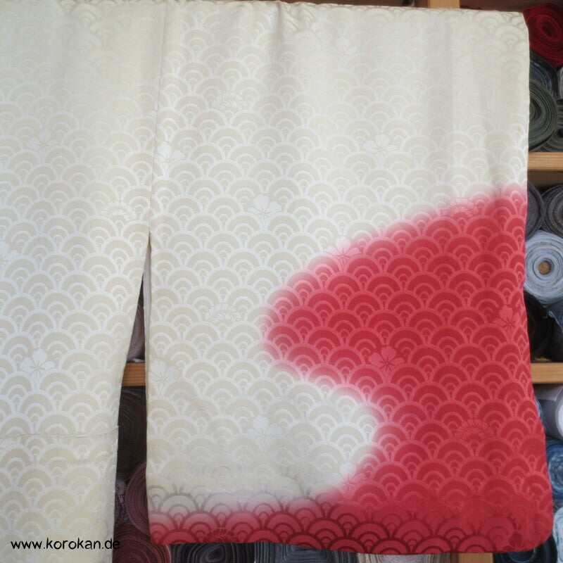 Segaiha Wolken Homongi Seidendamast Kimono