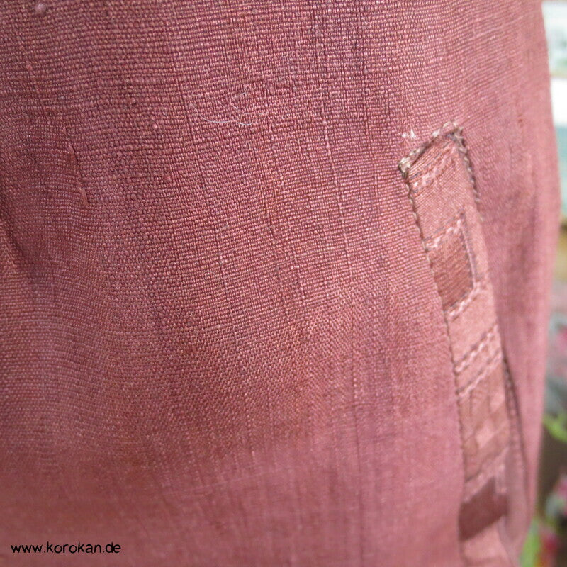 Upcycling Hose aus zwei verschiedenen Kimono Seiden Stoffen