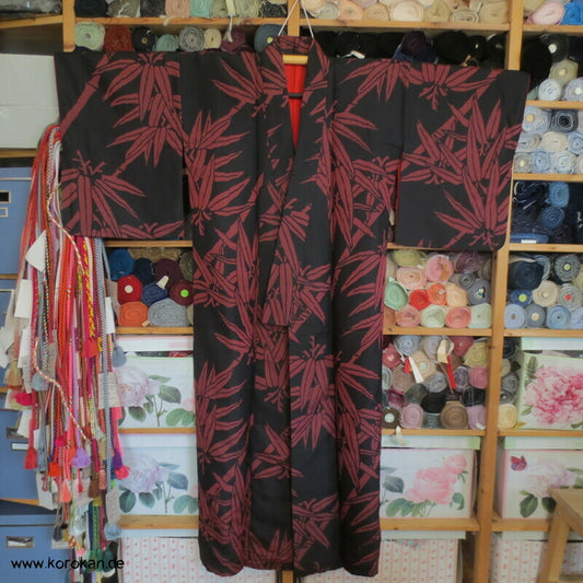 Bambus Meisen Seiden Kimono
