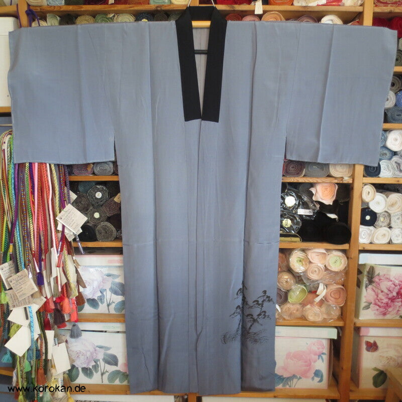 Juban Unterkimono, japanische feine Seide, Tokkaido Uferstraße