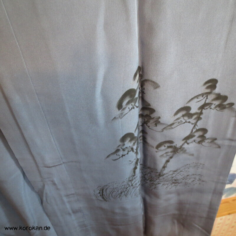 Juban Unterkimono, japanische feine Seide, Tokkaido Uferstraße