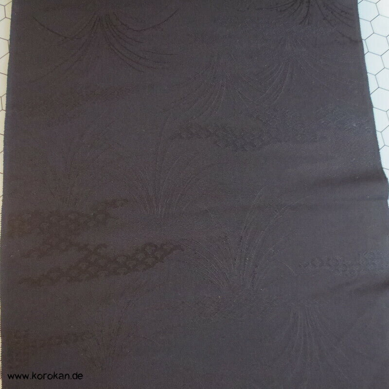 schwarze Seide gewebte Muster Haori Tanmono