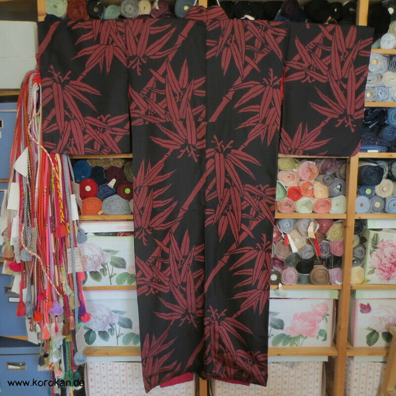 Bambus Meisen Seiden Kimono