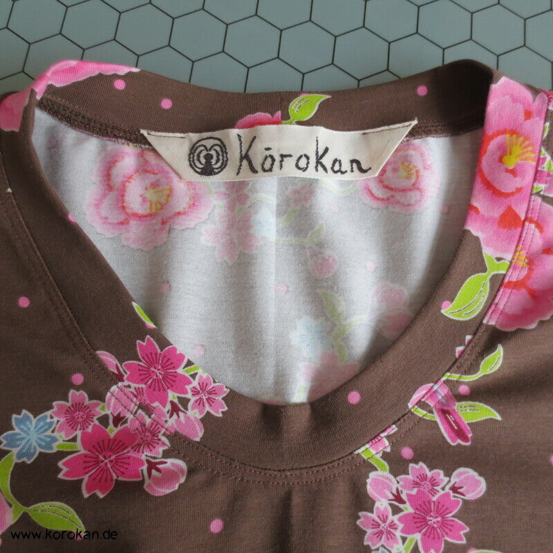 T Shirt aus Stenzo Baumwolljersey Blumen, Vögel