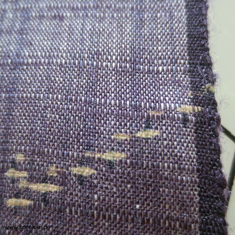 Noshi in blauviolett Tsumugi Seide