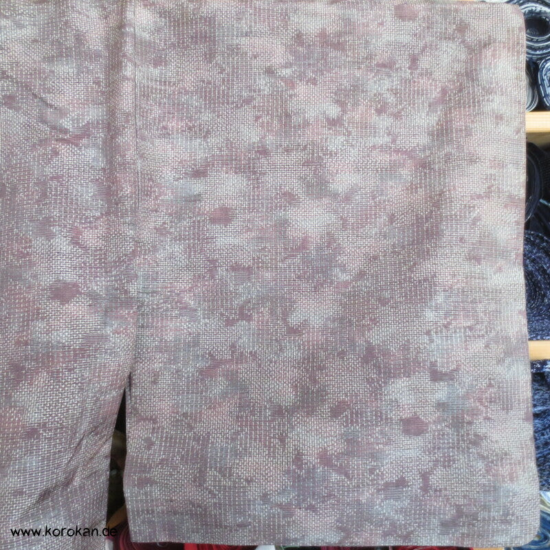angedeutete Kasuri Blüten Hitoe Tsumugi Seiden Kimono