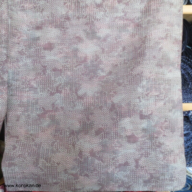 angedeutete Kasuri Blüten Hitoe Tsumugi Seiden Kimono
