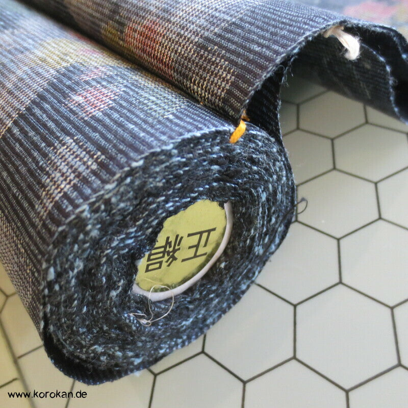 Blumensträuße Kasuri Tanmono Tsumugi Kimono Seide