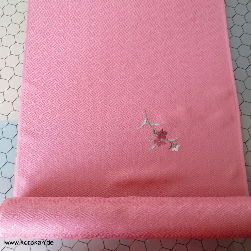 Shibori Fluss, Sayagata Jacquard mit Teilstickerei Tanmono