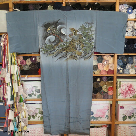 Drache und Tiger Juban Unterkimono, Seide