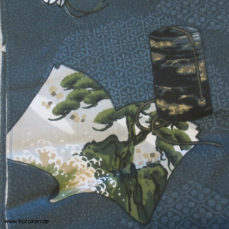 Noh Maske Männer Juban Kimono Wollmuslin