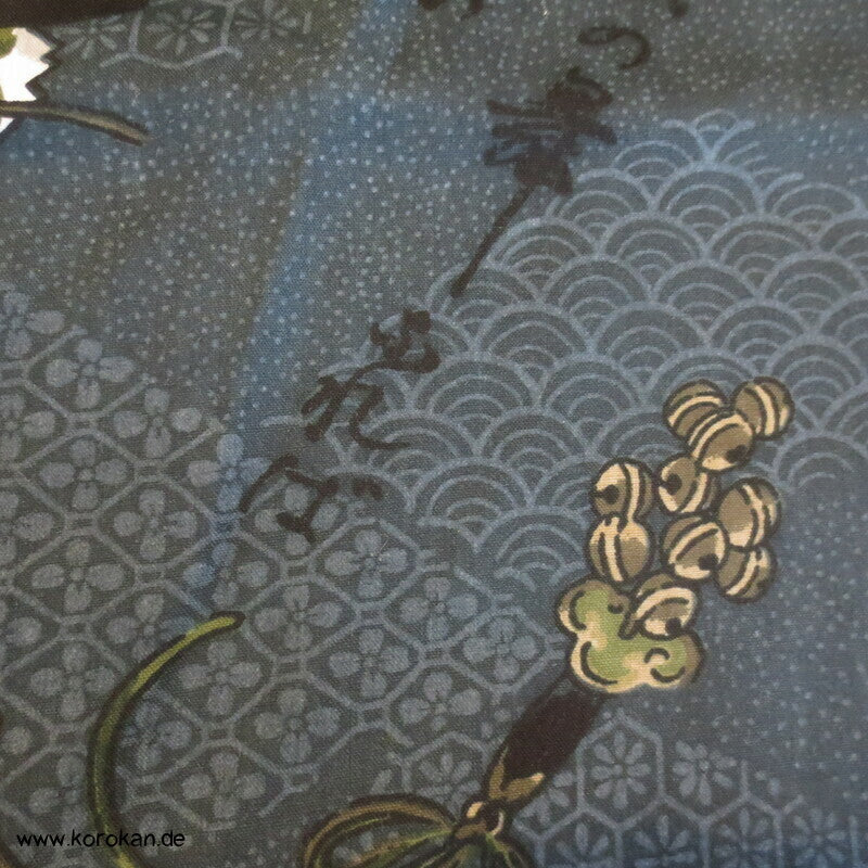 Noh Maske Männer Juban Kimono Wollmuslin