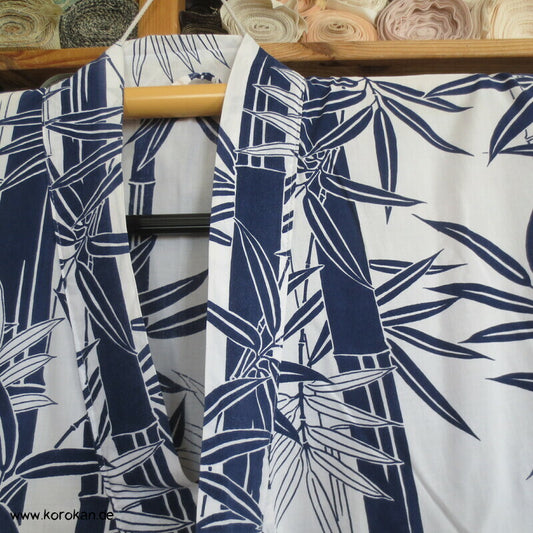 Bambusmuster gekürzter Yukata mit Bindeband