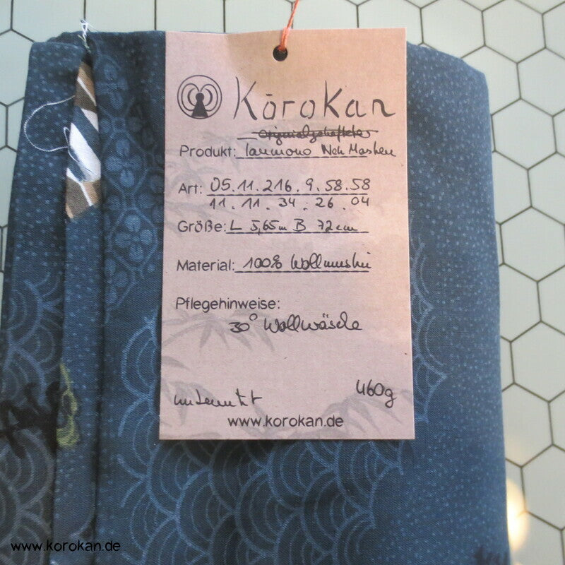 Noh Maske Männer Juban Kimono Wollmuslin