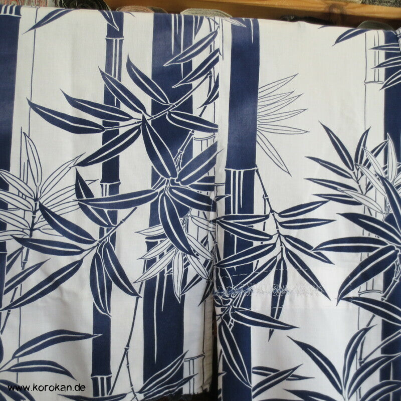 Bambusmuster gekürzter Yukata mit Bindeband