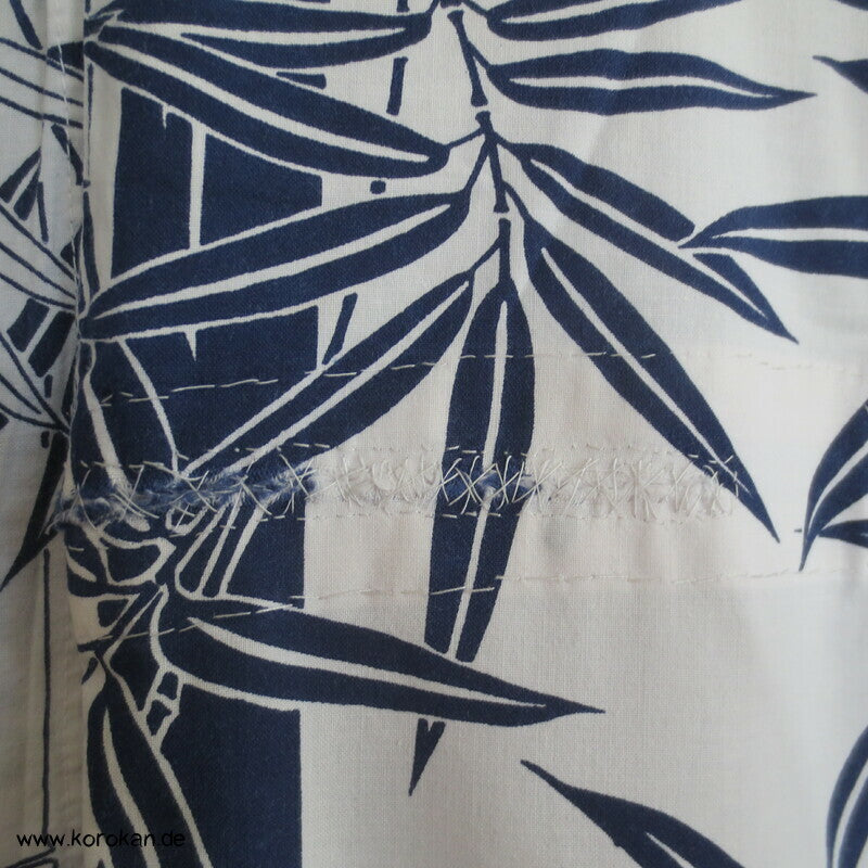 Bambusmuster gekürzter Yukata mit Bindeband