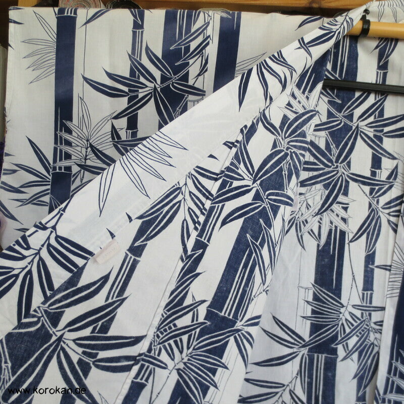 Bambusmuster gekürzter Yukata mit Bindeband