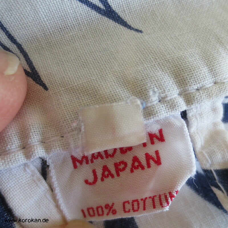 Bambusmuster gekürzter Yukata mit Bindeband
