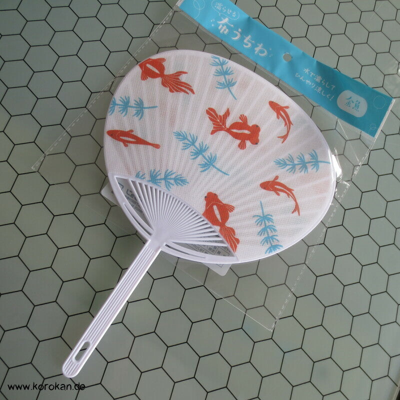 Uchiwa Rundfächer Goldfische