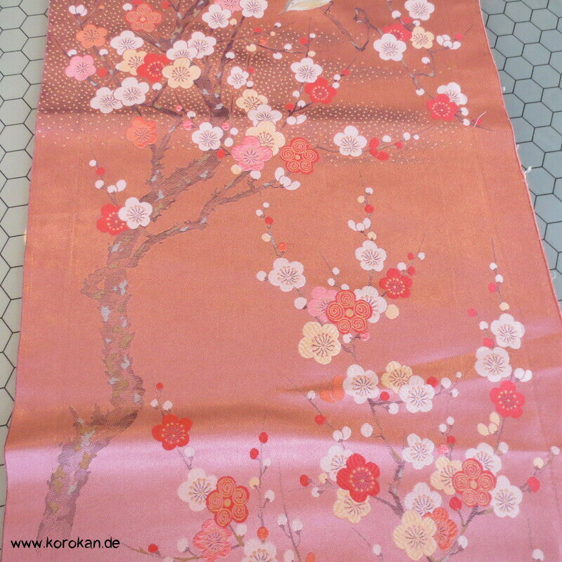 Vögelchen Jacquard Araihari Stoffreste Kimono, Uchikake oder Obi
