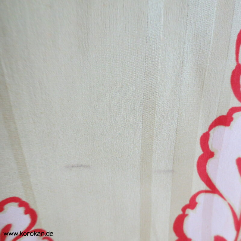 Langarm Blusenshirt hellgelbe Kimono Seide