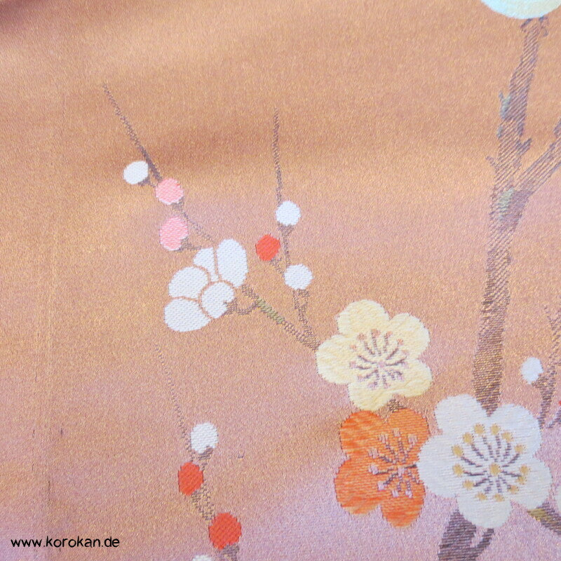 Vögelchen Jacquard Araihari Stoffreste Kimono, Uchikake oder Obi