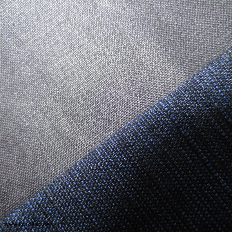 Tsumugi Seiden Komon Kimono, schwarzblau meliert