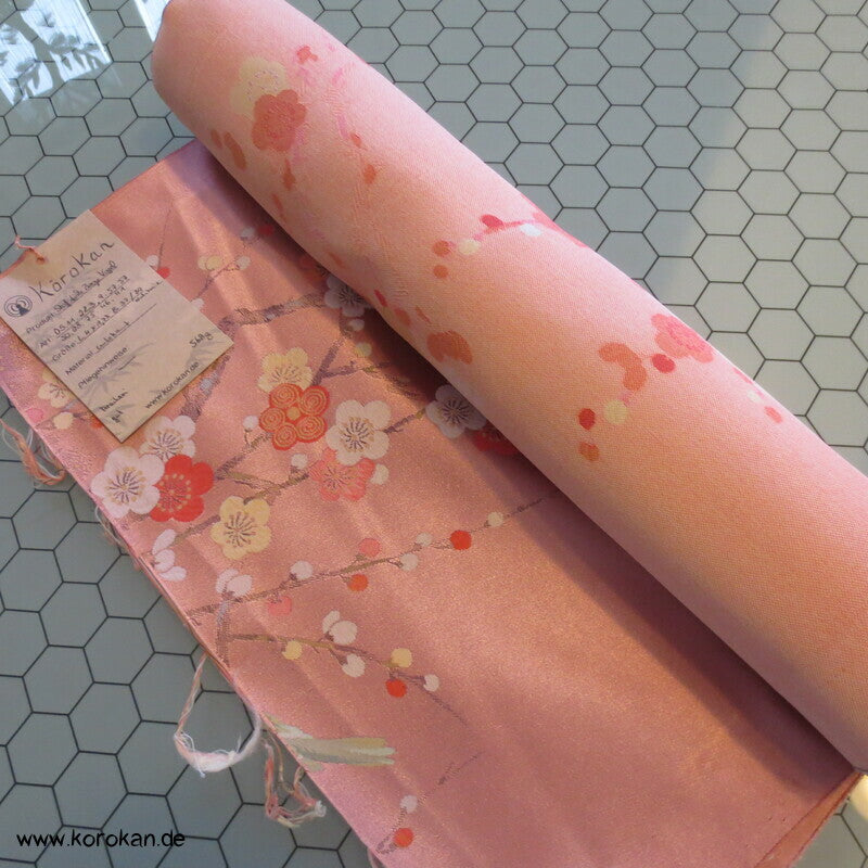 Vögelchen Jacquard Araihari Stoffreste Kimono, Uchikake oder Obi