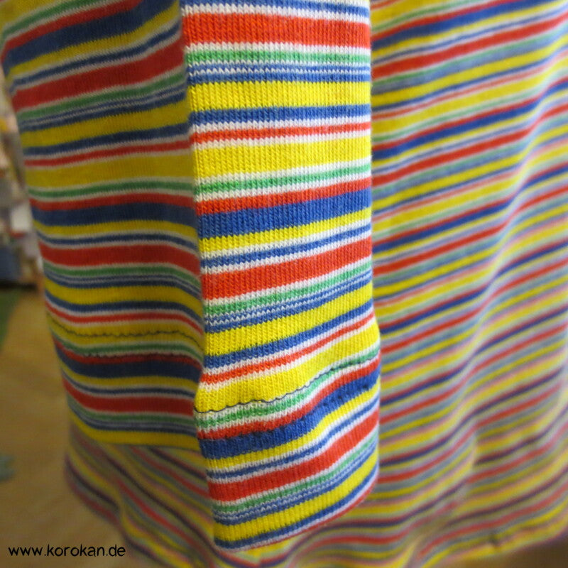 Öko Baumwoll Ringelshirt bunt 3/4  oder langer Arm